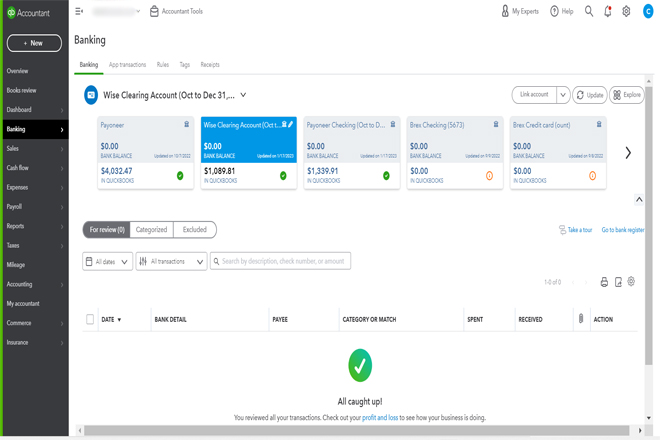 QuickBooks Bookkeeping-Accounting-Bank Reconciliation-Cleanup-Catchup QuickBooks Bookkeeping-Accounting-Bank Reconciliation-Cleanup-Catchup