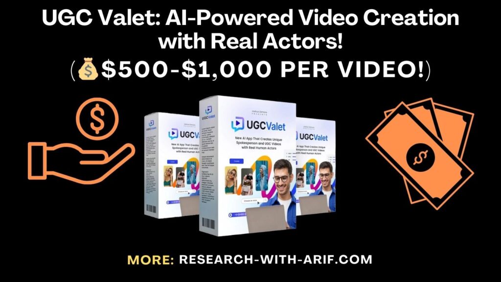 UGC Valet: AI-Powered Video Creation with Real Actors!